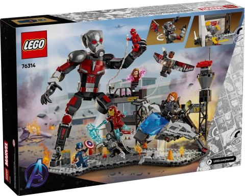 Lego LEGO MARVEL SUPER HEROES 76314 Kapitan Ameryka: Wojna bohaterów — bitwa Lego LEGO MARVEL SUPER HEROES 76314 Kapitan Ameryka: Wojna bohaterów — bitwa