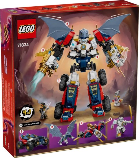 Lego LEGO NINJAGO 71834 Wielofunkcyjny ultramech Zane'a Lego LEGO NINJAGO 71834 Wielofunkcyjny ultramech Zane'a