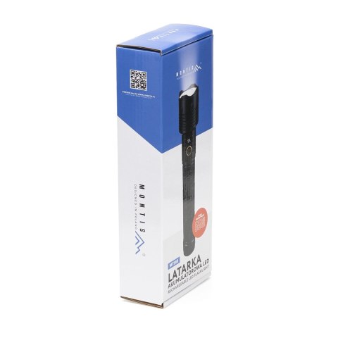 MONTIS MONTIS TAKTYCZNA RĘCZNA LATARKA AKUMULATOROWA LED, ZOOM 10W MT160 MONTIS MONTIS TAKTYCZNA RĘCZNA LATARKA AKUMULATOROWA LED, ZOOM 10W MT160