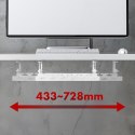 Maclean MACLEAN ORGANIZER PODBIURKOWY NA KABLE, MAX. OBCIĄŻENIE 5KG, MAX. 728MM, BIAŁY MC-103 W