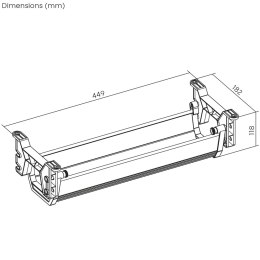 Maclean MACLEAN ORGANIZER PODBIURKOWY NA KABLE/ PRZEDŁUŻACZ, MAX. OBCIĄŻENIE 5KG, BIAŁY MC-106 W