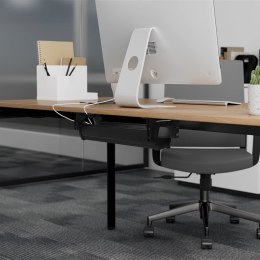 Maclean MACLEAN ORGANIZER PODBIURKOWY NA KABLE/ PRZEDŁUŻACZ MACLEAN, MAX. OBCIĄŻENIE 5KG, CARNY MC-106 B