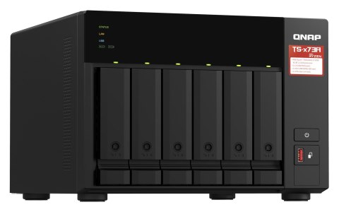 QNAP Qnap TS-673A-8G, Tower, 6 x 2.5"/3.5" SATA, AMD Ryzen V1500B 4C/8T, 8GB DDR4 (Max. 64GB), 2 x 2.5GbE, optional 10GbE, Single PSU QNAP Qnap TS-673A-8G, Tower, 6 x 2.5"/3.5" SATA, AMD Ryzen V1500B 4C/8T, 8GB DDR4 (Max. 64GB), 2 x 2.5GbE, optional 10GbE, Single PSU