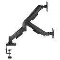 SAVIO SAVIO PODWÓJNY UCHWYT BIURKOWY NA MONITORY 17"-32" 2X 2-9 KG NA SPRĘŻYNIE UM-04