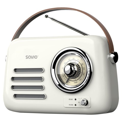 SAVIO SAVIO RADIO PRZENOŚNE BIAŁE RS-02