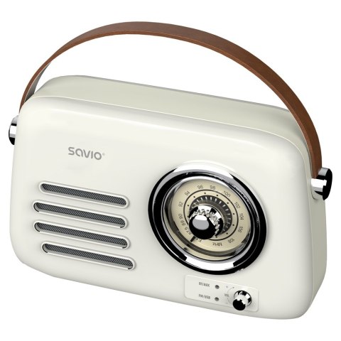 SAVIO SAVIO RADIO PRZENOŚNE BIAŁE RS-02 SAVIO SAVIO RADIO PRZENOŚNE BIAŁE RS-02