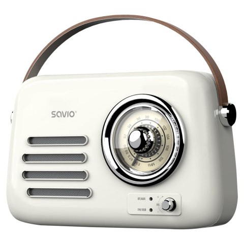 SAVIO SAVIO RADIO PRZENOŚNE BIAŁE RS-02 SAVIO SAVIO RADIO PRZENOŚNE BIAŁE RS-02