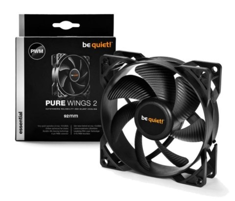 BE QUIET! Wentylator do komputera BE QUIET! PURE WINGS 2 PWM BL038 (92 mm; 1900 obr/min) BE QUIET! Wentylator do komputera BE QUIET! PURE WINGS 2 PWM BL038 (92 mm; 1900 obr/min)