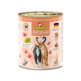 Fox4Pets GranataPet DeliCatessen cielęcina i królik karma mokra dla kota 800g