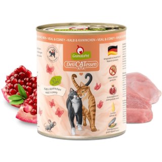 Fox4Pets GranataPet DeliCatessen cielęcina i królik karma mokra dla kota 800g