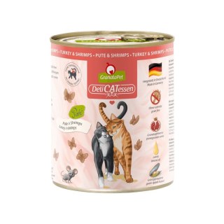 Fox4Pets GranataPet DeliCatessen indyk i krewetki karma mokra dla kota 800g