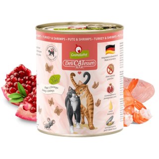 Fox4Pets GranataPet DeliCatessen indyk i krewetki karma mokra dla kota 800g