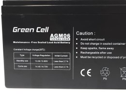Green Cell GREEN CELL AKUMULATOR ŻELOWY AGM06 12V 9AH
