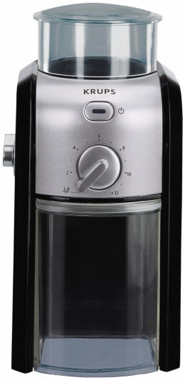 Krups Młynek elektryczny do kawy Krups GVX242 (110W; żarnowy; kolor czarny, kolor srebrny)