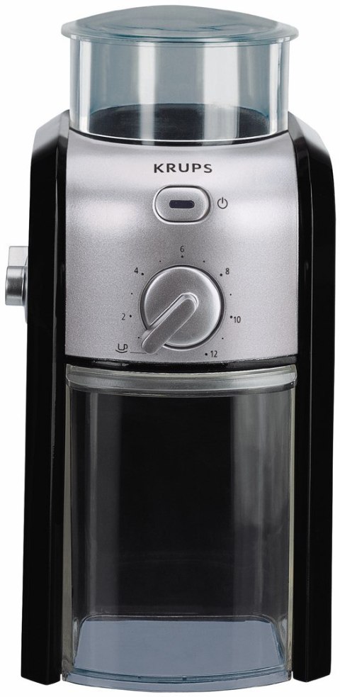 Krups Młynek elektryczny do kawy Krups GVX242 (110W; żarnowy; kolor czarny, kolor srebrny)