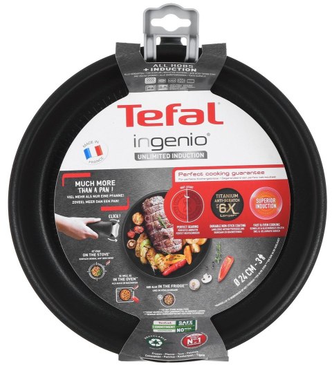 Tefal Patelnia wok TEFAL Ingenio Unlimited 24 cm L7630432 Tefal Patelnia wok TEFAL Ingenio Unlimited 24 cm L7630432