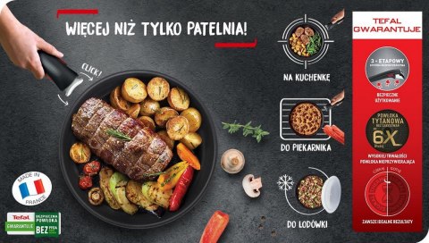 Tefal Patelnia wok TEFAL Ingenio Unlimited 26 cm L7637732 Tefal Patelnia wok TEFAL Ingenio Unlimited 26 cm L7637732
