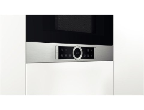 Kuchenka mikrofalowa BOSCH BFR634GS1 (900W; 21l; kolor inox) (WYPRZEDAŻ) Kuchenka mikrofalowa BOSCH BFR634GS1 (900W; 21l; kolor inox) (WYPRZEDAŻ)