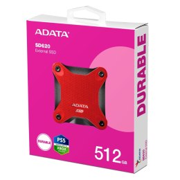 ADATA ADATA DYSK SSD SD620 512GB RED