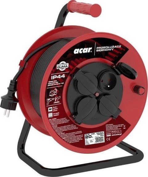 Acar Przedłużacz zwijany Acar PZ-4Z/STM H05RR-F 3G2.5 20M Acar Przedłużacz zwijany Acar PZ-4Z/STM H05RR-F 3G2.5 20M
