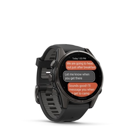 Garmin Zegarek sportowy Garmin Fenix 8 AMOLED 43mm Sapphire Czarny Garmin Zegarek sportowy Garmin Fenix 8 AMOLED 43mm Sapphire Czarny