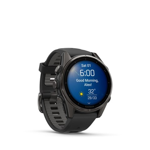 Garmin Zegarek sportowy Garmin Fenix 8 AMOLED 43mm Sapphire Czarny Garmin Zegarek sportowy Garmin Fenix 8 AMOLED 43mm Sapphire Czarny