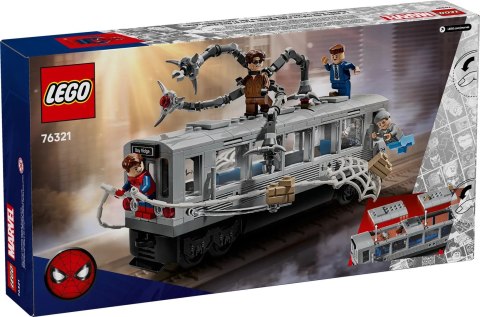Lego LEGO Marvel 76321 Spider-Man kontra Doc Ock — scena w metrze Lego LEGO Marvel 76321 Spider-Man kontra Doc Ock — scena w metrze