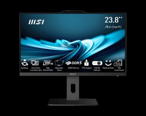 MSI MSI AIO PRO AP242P 14M-1018EU i7-14700 23,8" IPS LED FHD Non-Touch Anti-Glare 16GB SSD1TB M.2 AX211 WiFi 6E Windows 11 Pro Blac MSI MSI AIO PRO AP242P 14M-1018EU i7-14700 23,8" IPS LED FHD Non-Touch Anti-Glare 16GB SSD1TB M.2 AX211 WiFi 6E Windows 11 Pro Blac