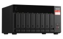 QNAP Qnap TS-873A-8G, Tower, 8 x 2.5"/3.5" SATA, AMD Ryzen V1500B 4C/8T, 8GB DDR4 (max. 64GB), 2 x 2.5GbE, optional 10GbE, Single PSU