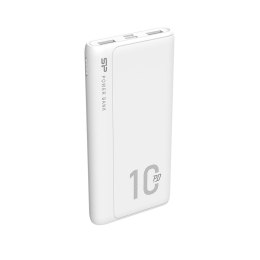 Silicon Power Powerbank Silicon Power QP15 10000mAh QC3.0+PD 2xUSB A, 1x mUSB + 1x USB C, biały