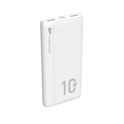 Silicon Power Powerbank Silicon Power QP15 10000mAh QC3.0+PD 2xUSB A, 1x mUSB + 1x USB C, biały Silicon Power Powerbank Silicon Power QP15 10000mAh QC3.0+PD 2xUSB A, 1x mUSB + 1x USB C, biały