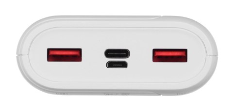 Silicon Power Powerbank Silicon Power QS15 20000mAh QC3.0+PD 2xUSB A, 1x mUSB + 1x USB C, biały