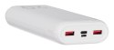 Silicon Power Powerbank Silicon Power QS15 20000mAh QC3.0+PD 2xUSB A, 1x mUSB + 1x USB C, biały