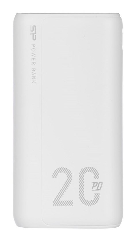 Silicon Power Powerbank Silicon Power QS15 20000mAh QC3.0+PD 2xUSB A, 1x mUSB + 1x USB C, biały Silicon Power Powerbank Silicon Power QS15 20000mAh QC3.0+PD 2xUSB A, 1x mUSB + 1x USB C, biały