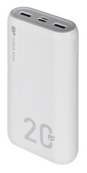 Silicon Power Powerbank Silicon Power QS15 20000mAh QC3.0+PD 2xUSB A, 1x mUSB + 1x USB C, biały
