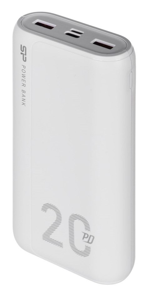 Silicon Power Powerbank Silicon Power QS15 20000mAh QC3.0+PD 2xUSB A, 1x mUSB + 1x USB C, biały Silicon Power Powerbank Silicon Power QS15 20000mAh QC3.0+PD 2xUSB A, 1x mUSB + 1x USB C, biały