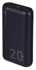 Silicon Power Powerbank Silicon Power QS15 20000mAh QC3.0+PD 2xUSB A, 1x mUSB + 1x USB C, czarny