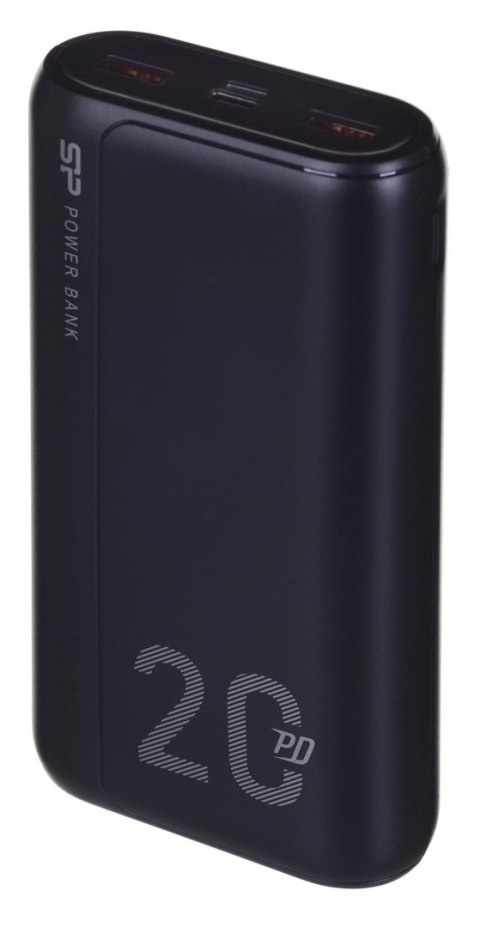 Silicon Power Powerbank Silicon Power QS15 20000mAh QC3.0+PD 2xUSB A, 1x mUSB + 1x USB C, czarny Silicon Power Powerbank Silicon Power QS15 20000mAh QC3.0+PD 2xUSB A, 1x mUSB + 1x USB C, czarny