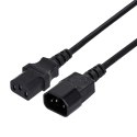 GEMBIRD Kabel GEMBIRD PC-189-VDE (C13 / IEC C13 / IEC 320 C13 - C14 ; 1,8m; kolor czarny)