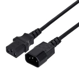 GEMBIRD Kabel GEMBIRD PC-189-VDE (C13 / IEC C13 / IEC 320 C13 - C14 ; 1,8m; kolor czarny)