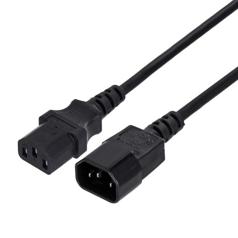 GEMBIRD Kabel GEMBIRD PC-189-VDE (C13 / IEC C13 / IEC 320 C13 - C14 ; 1,8m; kolor czarny) GEMBIRD Kabel GEMBIRD PC-189-VDE (C13 / IEC C13 / IEC 320 C13 - C14 ; 1,8m; kolor czarny)
