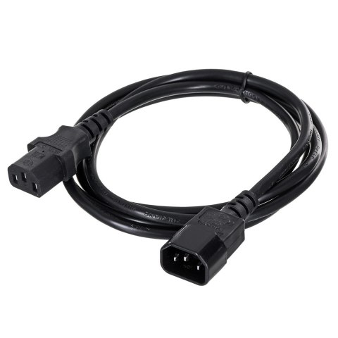 GEMBIRD Kabel GEMBIRD PC-189-VDE (C13 / IEC C13 / IEC 320 C13 - C14 ; 1,8m; kolor czarny) GEMBIRD Kabel GEMBIRD PC-189-VDE (C13 / IEC C13 / IEC 320 C13 - C14 ; 1,8m; kolor czarny)