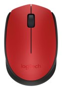 Logitech Mysz Logitech M171 910-004641 (optyczna; 1000 DPI; kolor czerwony)