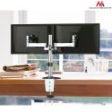 Maclean Uchwyt biurkowy do 2 monitorów Maclean MC-714 (biurkowy, Obrotowy, Uchylny - 27"; max. 8kg)
