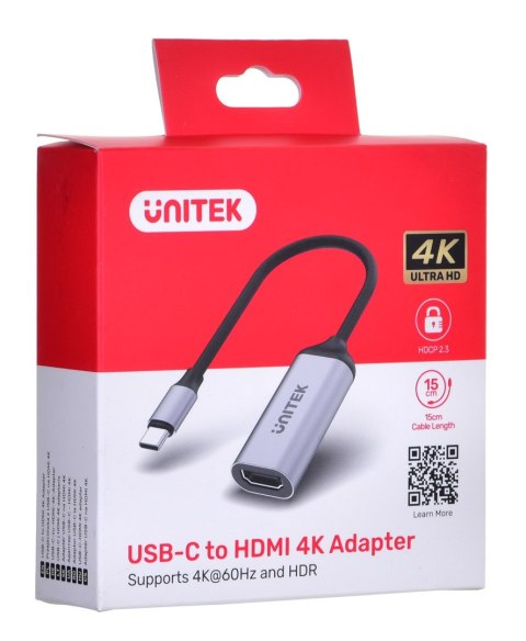UNITEK UNITEK ADAPTER USB-C - HDMI 2.0 4K 60HZ, M/F UNITEK UNITEK ADAPTER USB-C - HDMI 2.0 4K 60HZ, M/F