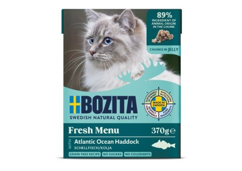 BOZITA BOZITA Mięsne kawałki z łupaczem w galaretce 370g BOZITA BOZITA Mięsne kawałki z łupaczem w galaretce 370g