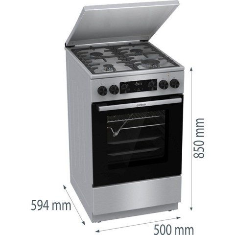 Gorenje Kuchnia GORENJE GKS5C71XF Gorenje Kuchnia GORENJE GKS5C71XF