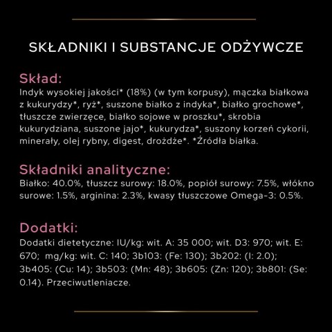 PURINA NESTLE PURINA PRO PLAN DELICATE Indyk 400g PURINA NESTLE PURINA PRO PLAN DELICATE Indyk 400g