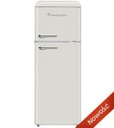 Ravanson Lodówka Retro Ravanson LKK-210RC (545mm x 1470mm x 585 mm; 157l; Klasa A++; kremowy) (WYPRZEDAŻ)