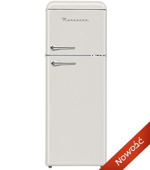 Ravanson Lodówka Retro Ravanson LKK-210RC (545mm x 1470mm x 585 mm; 157l; Klasa A++; kremowy) (WYPRZEDAŻ)